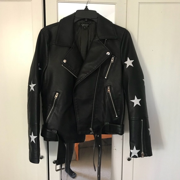 SOLD! Sisters Faux Leather Biker Moto Jacket - Picture 4 of 6